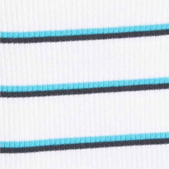 Rag & Bone Women's The Essential Stripe Rib Tank, White/Blue, Small - Picture 9 of 9